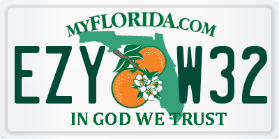 FL license plate EZYW32