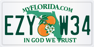 FL license plate EZYW34