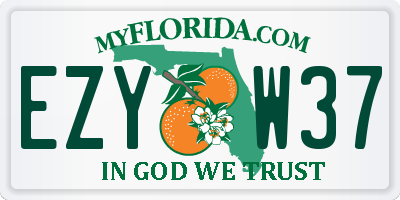 FL license plate EZYW37