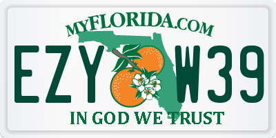 FL license plate EZYW39