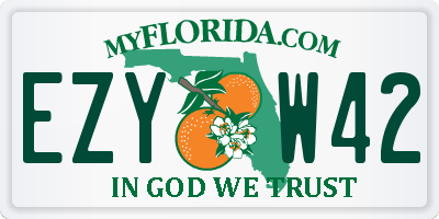 FL license plate EZYW42