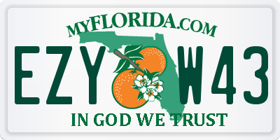 FL license plate EZYW43