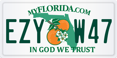 FL license plate EZYW47