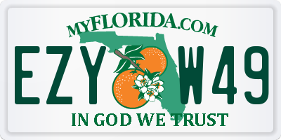 FL license plate EZYW49