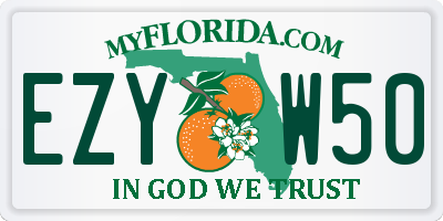 FL license plate EZYW50