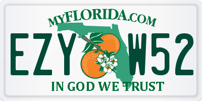 FL license plate EZYW52