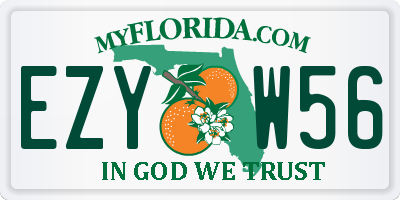 FL license plate EZYW56