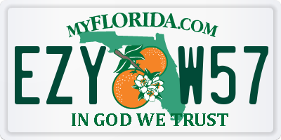 FL license plate EZYW57