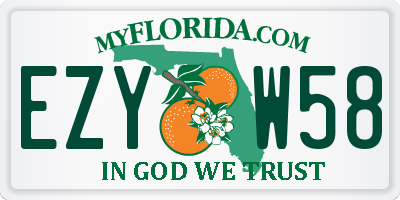 FL license plate EZYW58