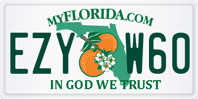 FL license plate EZYW60