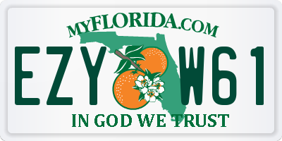 FL license plate EZYW61
