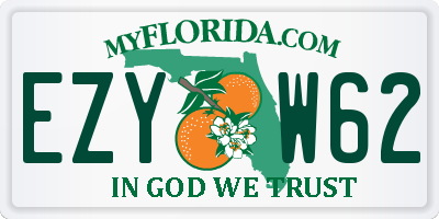 FL license plate EZYW62
