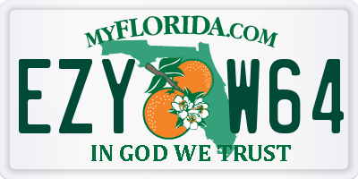 FL license plate EZYW64