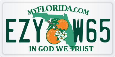 FL license plate EZYW65