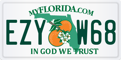 FL license plate EZYW68