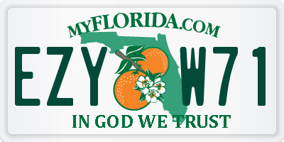 FL license plate EZYW71