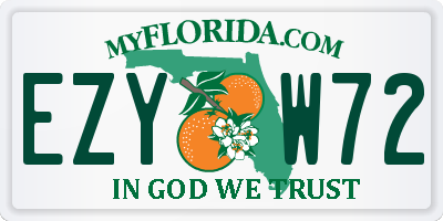 FL license plate EZYW72