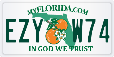 FL license plate EZYW74