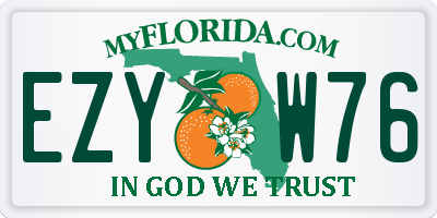 FL license plate EZYW76