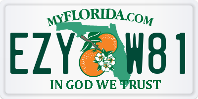 FL license plate EZYW81