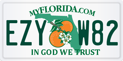 FL license plate EZYW82