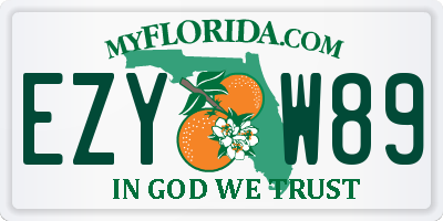 FL license plate EZYW89