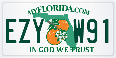 FL license plate EZYW91