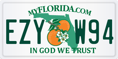 FL license plate EZYW94