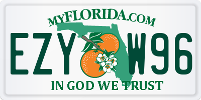 FL license plate EZYW96