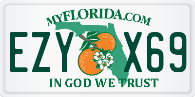 FL license plate EZYX69