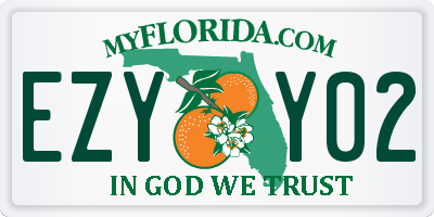 FL license plate EZYY02