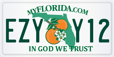 FL license plate EZYY12