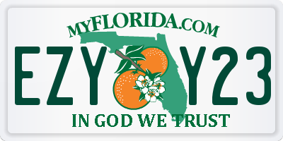 FL license plate EZYY23