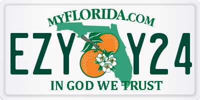 FL license plate EZYY24