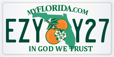 FL license plate EZYY27