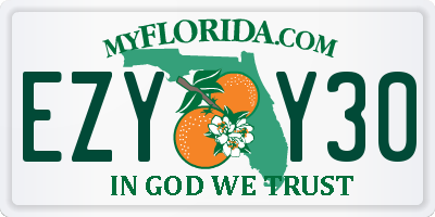 FL license plate EZYY30