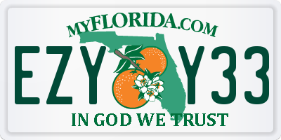 FL license plate EZYY33