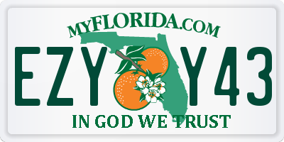 FL license plate EZYY43