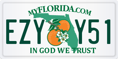 FL license plate EZYY51