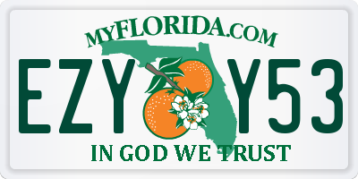 FL license plate EZYY53