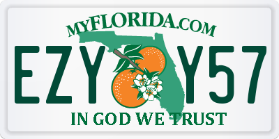 FL license plate EZYY57