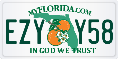 FL license plate EZYY58