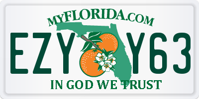 FL license plate EZYY63