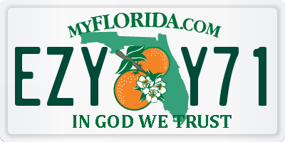 FL license plate EZYY71