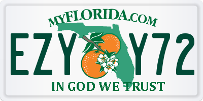 FL license plate EZYY72