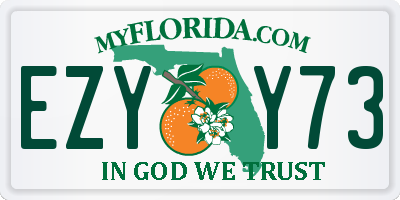 FL license plate EZYY73