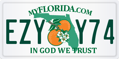 FL license plate EZYY74