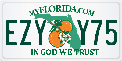 FL license plate EZYY75