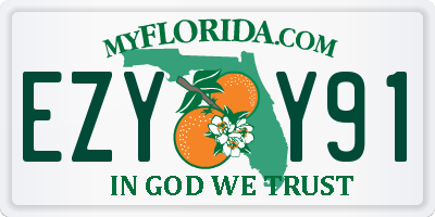 FL license plate EZYY91