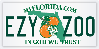 FL license plate EZYZ00